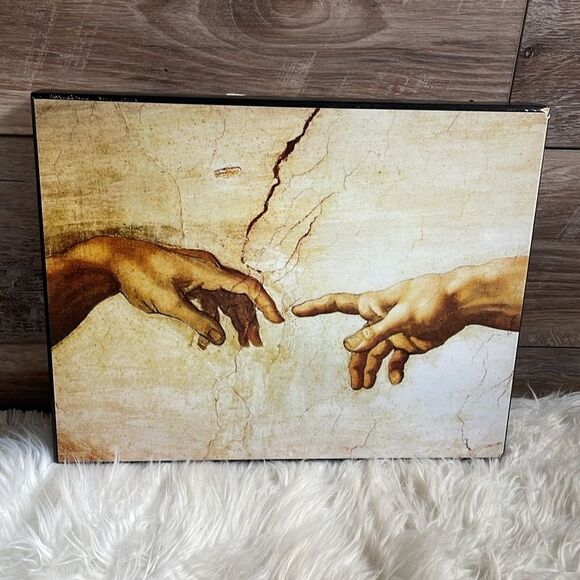 Picture of “The Creation of Adam”  by Michelangelo,  10 1/2” x 13 3/4” approx - Picture 2 of 10
